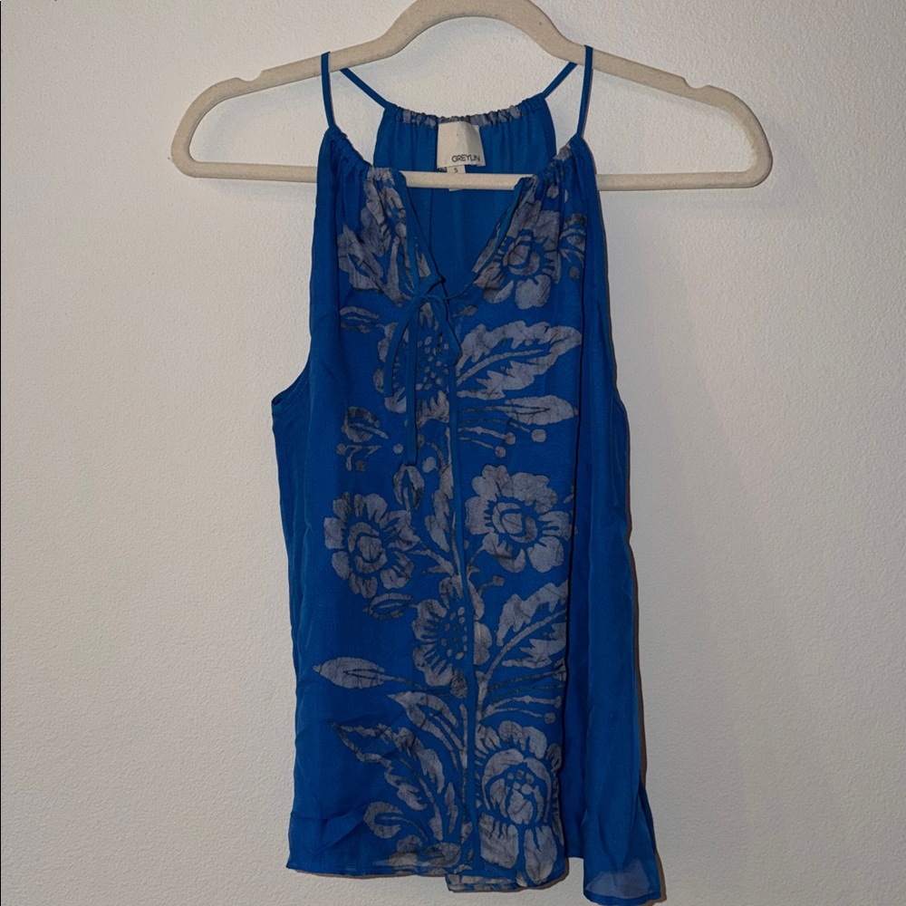 Greylin Blue Floral Camisole